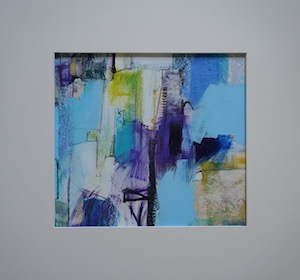 <b>#111 - Unframed Mixed Media Abstract – Matted Size 19” x 18” (3½” mat) - $350</b><br/>Image Size 12” x 11”<br/>Unframed<br/><br/>