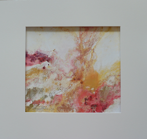 <b>#30 - Unframed Mixed Media Abstract – Matted Size 19” x 18” (3½” mat) - $350</b><br/>Image Size 12” x 11”<br/>Unframed<br/><br/>