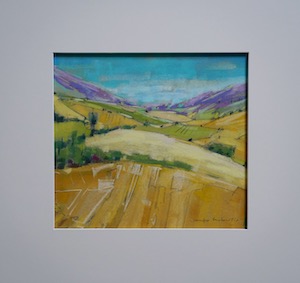 <b>#73 - Unframed Pastel Landscape – Matted Size 19” x 18” (3½” mat) - $350</b><br/>Image Size 12” x 11”<br/>Unframed<br/><br/>