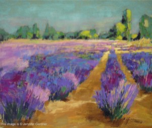 <b>Lavender Morning Light</b><br/>Image Size 20 x 18<br/>Framed Size 28 x 26<br/>Sold<br/>