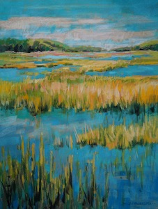 <b>Marsh View 10</b><br/>Image Size 18 x 24<br/>Framed Size 26 x 32<br/>Sold<br/>
