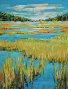 <b>Marsh View 8</b><br/>Image Size 18 x 24<br/>Framed Size 26 x 32<br/>Sold<br/>