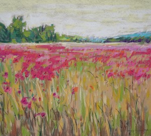 <b>Poppies, France 15</b><br/>Image Size 20 x 18<br/>Framed Size 28 x 26<br/>Sold<br/>