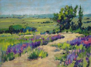 <b>Purples and Pinks</b><br/>Image Size 18 x 14<br/>Framed Size 26 x 22<br/>Sold<br/>