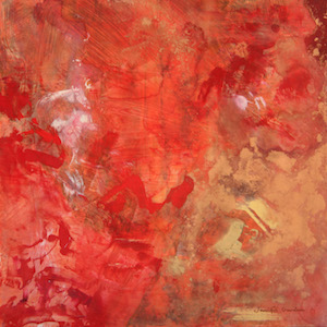 <b>Red and Copper Series 3 (Acrylic)</b><br/>Image Size 16 x 16<br/>Framed Size 17 x 17<br/>Sold<br/>