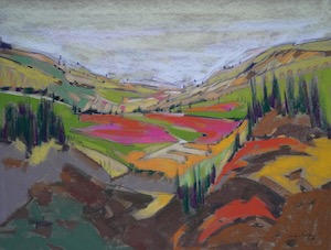 <b>Tuscan Countryside 12</b><br/>Image Size 24 x 18<br/>Framed Size 32 x 26<br/>Sold<br/>